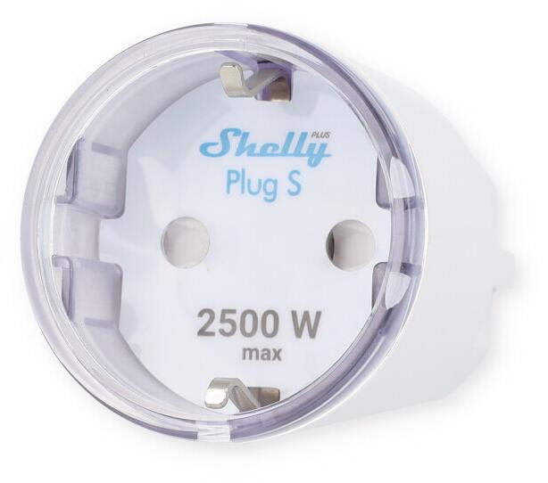 Shelly Plus Plug S WLAN Smart Steckdose 1x12A Mehrfarbig LED