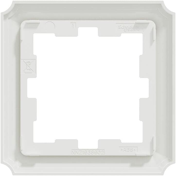 Merten MEG4010-3625 Telaio M-Pure 1 Posto - Aktivwhite, Plastica Robusta Per Prese E Interruttori - 2