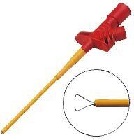 Bosch Siemens 00340952 Klemme, Klemmpruefspitze f. Multimeter, Greifpinzette, rot / mit Abgreifer