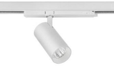 Brumberg TRAXX MIDI LED-Schienenstrahler 230 V AC, 50 Hz, 21 W, 25°, 4.000 K, CRI > 90, rund, dreh- schwenkbar, weiß struktur (88712174)