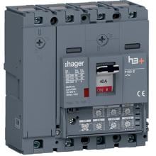 Hager HES041JC Leistungsschalter h3+ P160 LSI 4P4D N0-50-100% 40A 70kA CTC