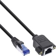 InLine Patchkabel Verlängerung, S/FTP (PiMf), Cat.6A, halogenfrei, Kupfer
