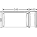 Hensel ENYSTAR Leergehäuse mit Verschlussplatten, Einbaumaße 306x486x140mm, grau