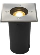 SLV SOLASTO 120 Outdoor Bodeneinbauleuchte, LED GU10 51 mm, IP67, edelstahl, eckig (227684)