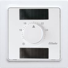 Eltako FTR55ESB-wg Funk-Temperatur-Regler im E-Design55, mit Handrad und Solarzelle, reinweiß glänzend (30055793)