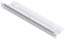 EasyLan fixLink Panel 19" 24 Port leer RAL 7035 inkl. Beschriftungsfeld Keystone, grau (CKVPL0B01E)