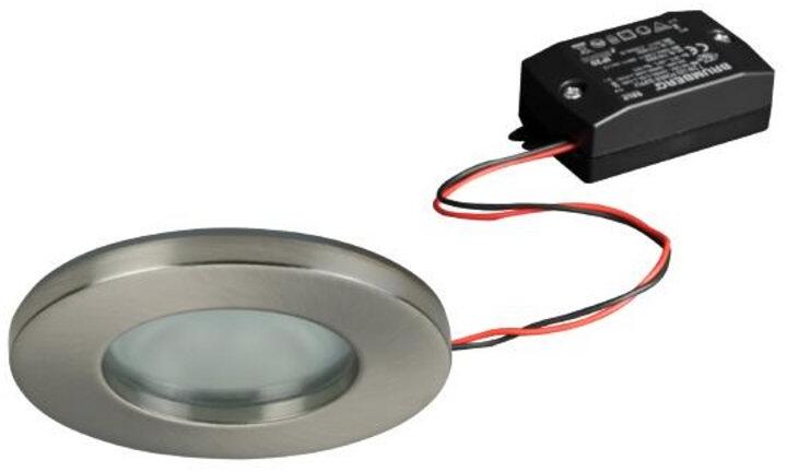 Brumberg LED-Einbaudownlightset IP65 schaltbar, 6W, 540lm, 3000K, nickel matt (38149253)