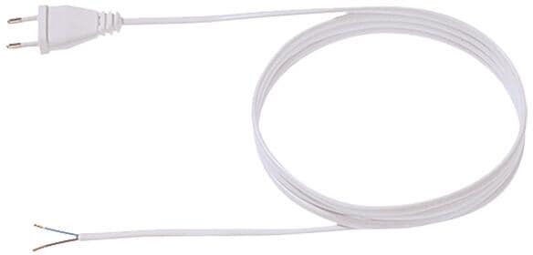 Bachmann Zuleitung, H03VVH2-F, 2x0,75, 3m, weiß (202.285)