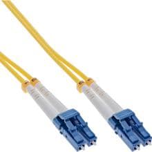 InLine® LWL Duplex Kabel, LC/LC, 9/125µm, OS2, 0,5m (88656V)
