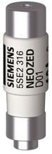 Siemens 5SE2013-2A NEOZED-Sicherungseinsatz, D01, 13 A, gG, Un AC: 400 V, Un DC: 250 V, mit verzinnten Kontaktkappen