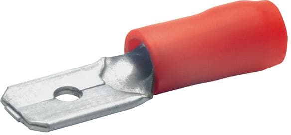 Klauke 820 Flachstecker isoliert, 0,5-1 mm², rot, 100 Stck.