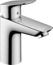 hansgrohe Logis Einhebel-Waschtischarmatur 100 CoolStart mit Zugstangen-Ablaufgarnitur, Messing, 5 l/min, Chrom (71102000)
