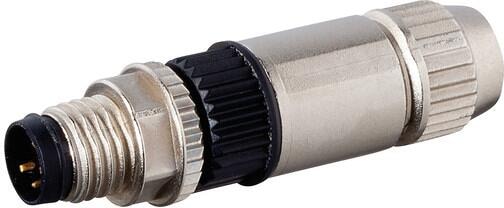M12-Stecker – Gerade, Selbstanschließend Mit Schraubklemme, Für Industrielle Steckverbinder