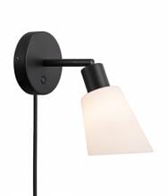 Nordlux Molli Wandleuchte, 25W, E14, IP20, schwarz (2112811003)