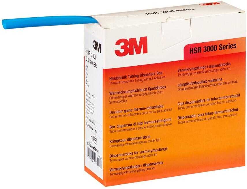 3M HSR 3000 Warmschrumpfschlauch auf Rolle, blau, 18/6mm, 5m