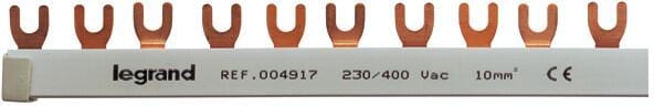 Legrand 004917 Gabelkammschiene 3-Polig, 12TE, 10 mm²
