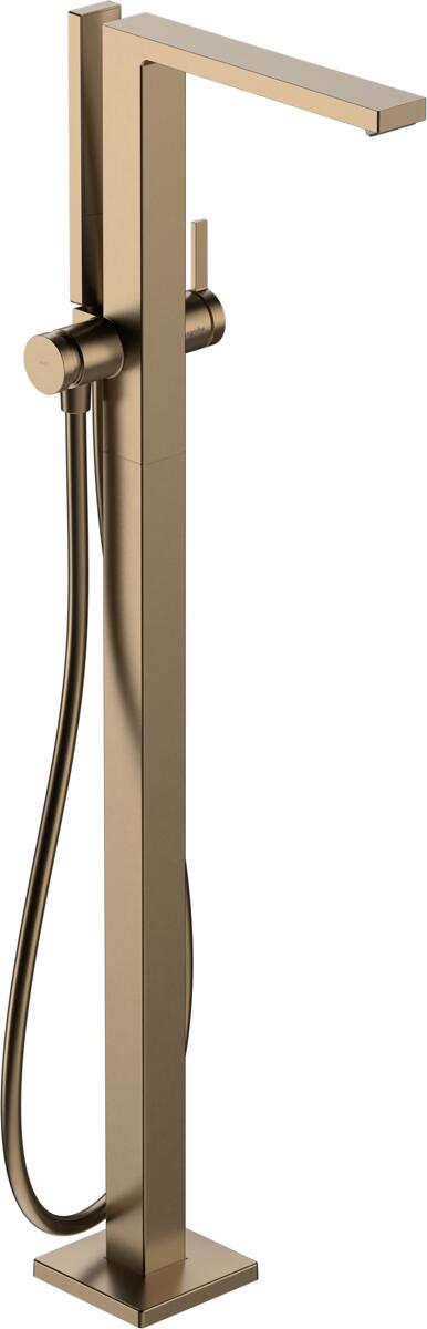 hansgrohe Tecturis E Einhebel-Wannenarmatur bodenstehend, Messing, 23,5 l/min, Brushed Bronze (73445140)