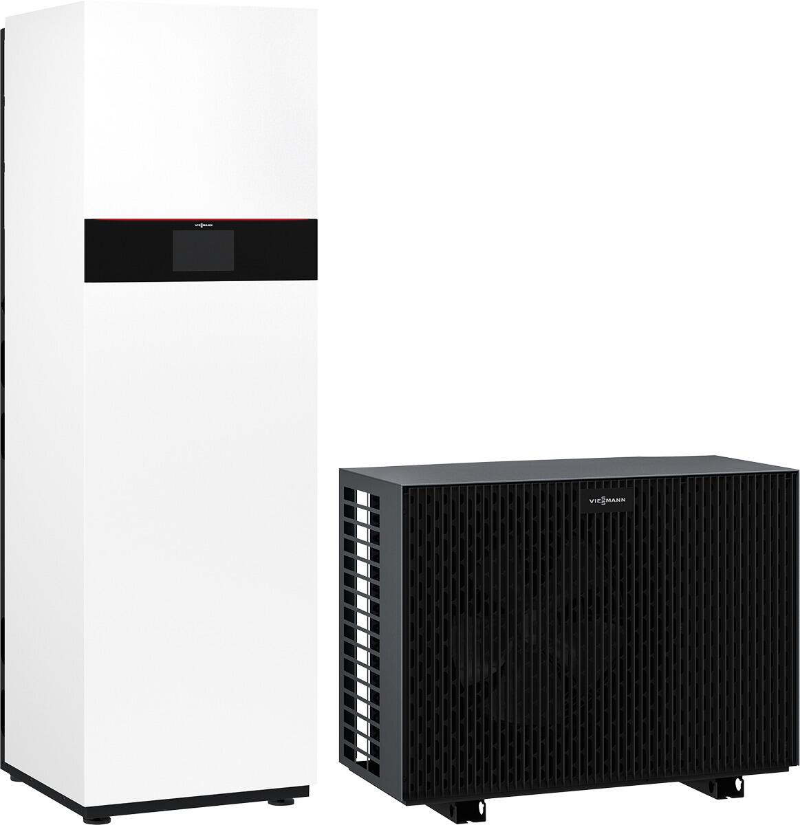 Viessmann Vitocal 250-A Compact 2C A08 230V V118 mit LAN-Modul ODU 250-A AWMOF-251.A1.08-230V-V001 + IDU-A Compact mit 2 integrierten Heiz-/Kühlkreise