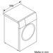 Bosch WAJ24061 7kg Frontlader Waschmaschine, 60 cm breit, 1200 U/Min, Kindersicherung, Schaumerkennung, Unwuchtkontrolle, weiß