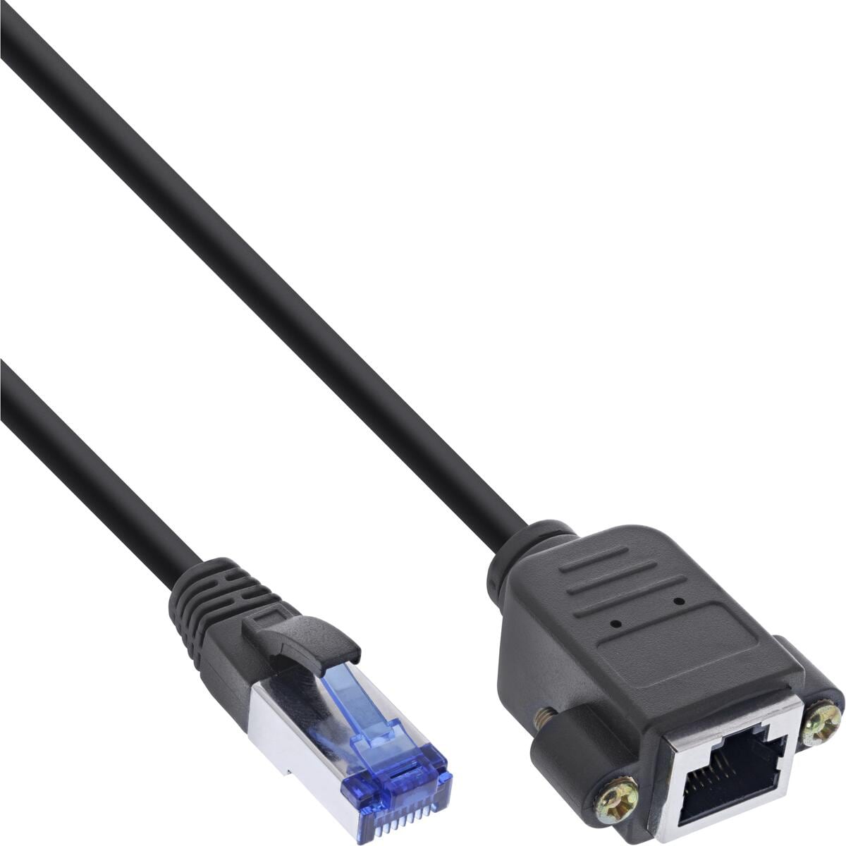 InLine Patchkabel Verlängerung, S/FTP (PiMf), Cat.6A, halogenfrei, Kupfer, 3m (76503X)