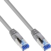 50er B-Pack InLine Patchkabel, S/FTP (PiMf), Cat.6A, LSZH, CU, grau, 1,5m (B-76814)