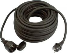 Weingärtner Verlängerungskabel 16 A 230 V 3G2,5mm² 25m IP44, schwarz (02124)