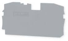 WAGO 2010-1291 Abschluss- und Zwischenplatte, 1 mm dick, grau
