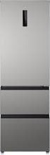 Wolkenstein WFD400ENFDDIX Stand Kühl-Gefrierkombination French-Door, 60 cm breit, 401 L, NoFrost, Kindersicherung, Dark-Inox Design