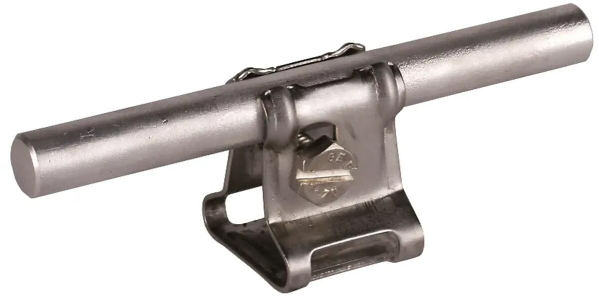 Dehn LH KR 6.10 H22 B6.5 V2A Leitungshalter mit Kralle für Rd 6-10mm, Befestigungsbohrung D 6,5mm, NIRO (273019)