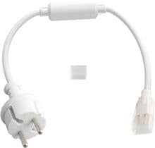 EVN Anschlussleitung und Endkappe für 230V LED-Strip, 50cm, mit Konturenstecker (IC65230ASL)