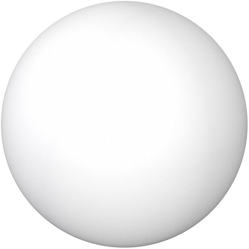 EVN Kugelleuchte, Ø: 40cm, IP55, E27, max. 40W, 1,8m Zuleitung mit Konturenstecker, inkl. Alu-Erdspieß, weiß (KA4001)