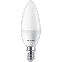 Philips Classic LED Lampe in Kerzenform, E14, 4,9W, 470lm, 2700K, satiniert (929002968440)