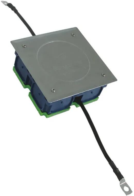 Dehn TSK 140X140 V2A AL16CU Trennstellenkasten mit 2 Cu-Leitungen, 160x160x68mm, L ca. 230mm (476016)