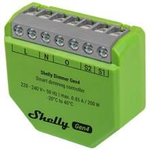 Shelly Dimmer Gen4 Relais, LED Lichtcontroller, Messfunktion, WLAN, Zigbee, Matter, Bluetooth, Unterputz