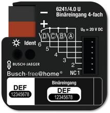 Busch-Jaeger 6241/4.0 U Binäreingang 4-fach, UP Für Busch-free@home® (2CKA006220A0005)