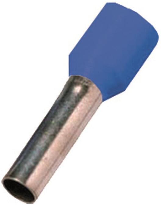 Intercable ICIAE0756BL isolierte Aderendhülse, 0,75mm²x6mm, blau, 100 Stück (181515)