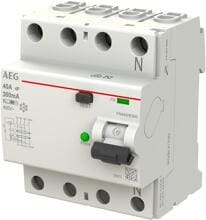 AEG FI-Schutzschalter B 4p 440V 40A 0,3A 4TE REG (2CSF704556R3400)