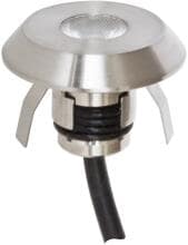 EVN LED Wand-/Deckeneinbau, rund, IP44, 350mA, 1W, 3000K, 55lm, edelstahl (P441002)
