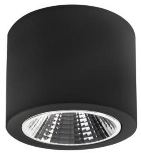 Brumberg KACIE MINI LED-Anbaudownlight, rund, Ø 190mm, schaltbar, 4000K, 31W, Reflektor silber, CRI>90, schwarz (12595184)