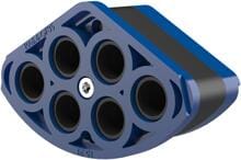 Hauff SEG 6x21 Segmente zum Einbau für Systemdeckel HSI150 S3, 6 Durchgänge, für Medienleitung Ø 15-21 mm, Technogel-Abdichtung, integrierte Drehmomentkontrolle, blau (3030300182)