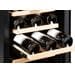 DOMO DO91606W Weinkühlschrank, Standgerät, 38cm breit, 87L - 32 Flaschen, schwarz