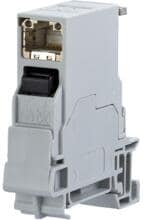 METZ CONNECT E-DAT Industry Tragschiene TS35 + RJ45 Feldbuchseneinsatz Cat.6 Class EA, T568B (1401806113KE)