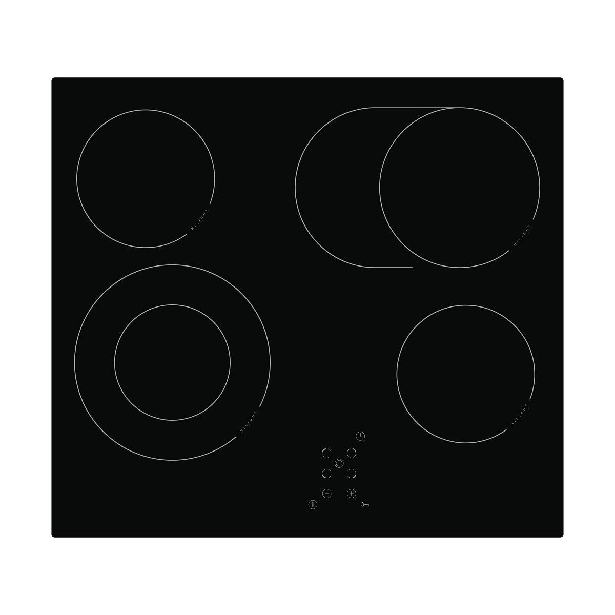 Amica KMC 742 620 C Autarkes Glaskeramikkochfeld, 57,6 cm breit, rahmenlos,  flächenbündig, Ankochautomatik, schwarz Elektroshop Wagner