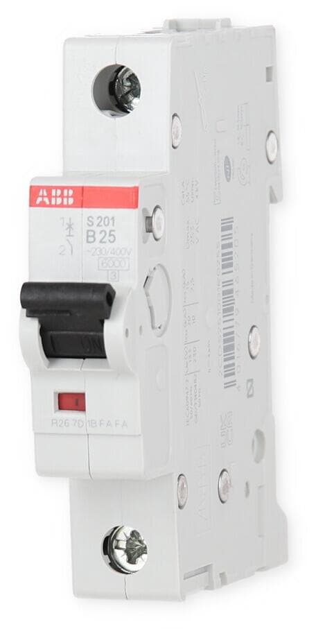 ABB S201-B25 pro M Compact Sicherungsautomat, 1-polig, 25A, 4kV (2CDS251001R0255)