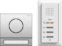 Gira 2406000 Einfamilienhaus-Paket Audio, System 106, Edelstahl