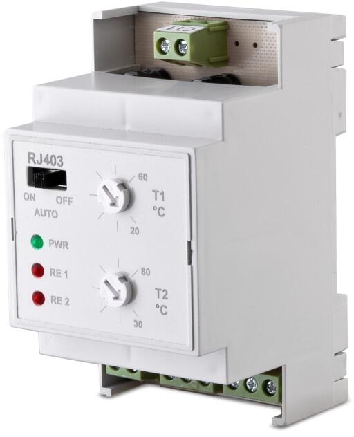 Elektrobock RJ403 zweistufiges Thermostat, REG, Weiß