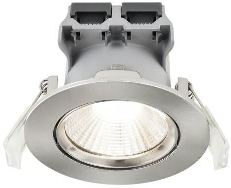 Nordlux Fremont Einbaustrahler, IP23, 4000 K, 380 lm, Stahl gebürstet (47870132)