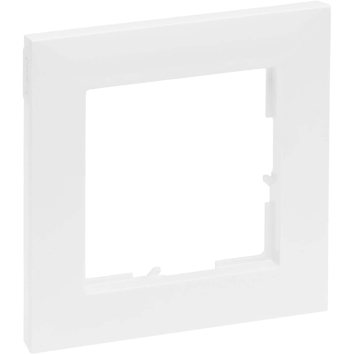 Legrand SEANO 1-fach Rahmen, Abmessungen: 87 x 87 mm,, ultraweiß (765171)