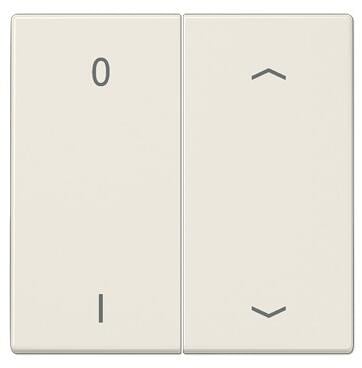 Jung ENOLS995P01 ENO Funk Wandsender 4 kanal mit Symbol 01 Pfeil, Cremeweiß