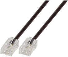 EFB-Elektronik Modularkabel RJ45 (8/4) - RJ45 (8/4), schwarz, 1m (K2408.1)